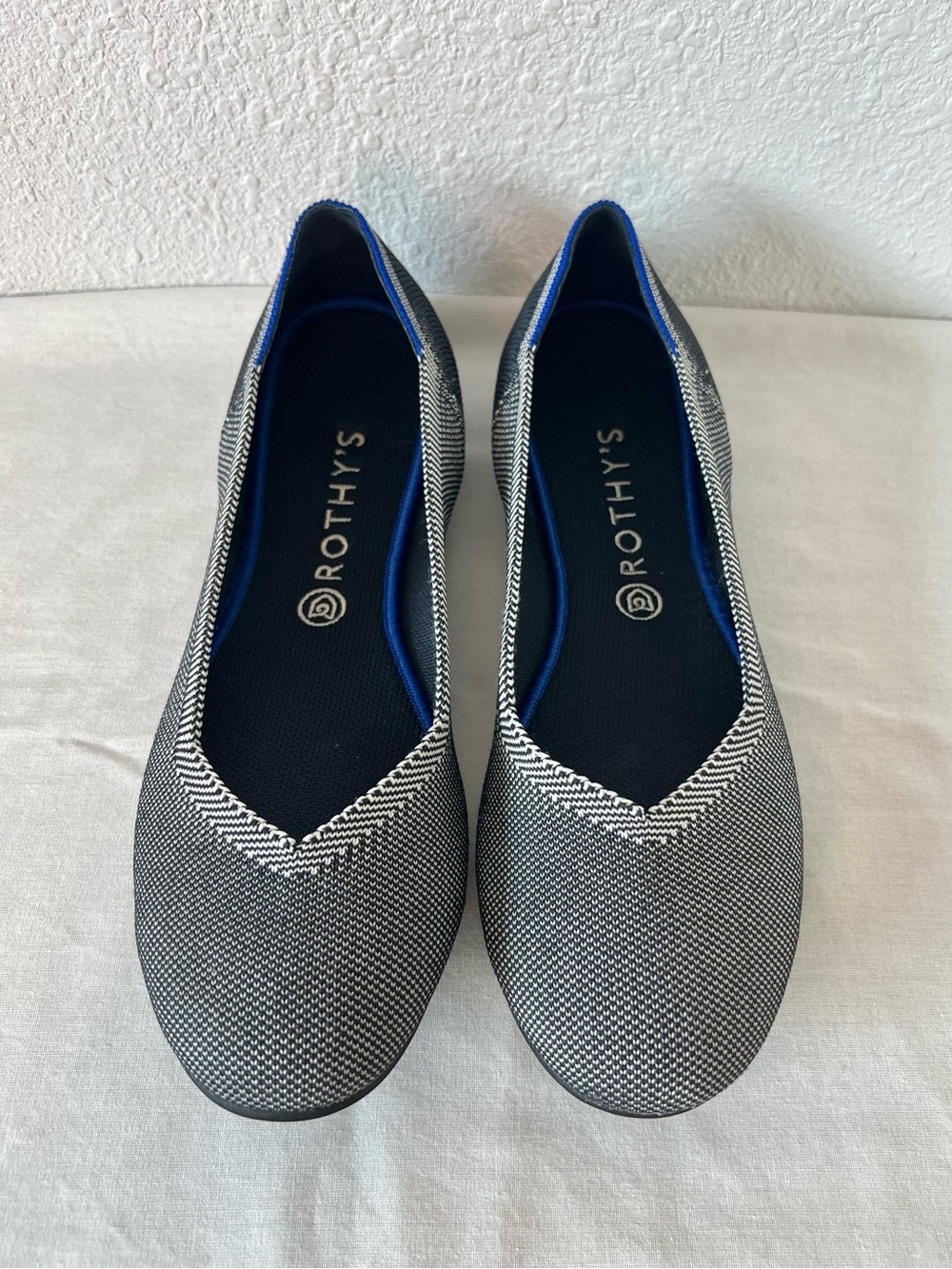 Rothy's The Flat Retired Grey Birdseye Rare Size 12